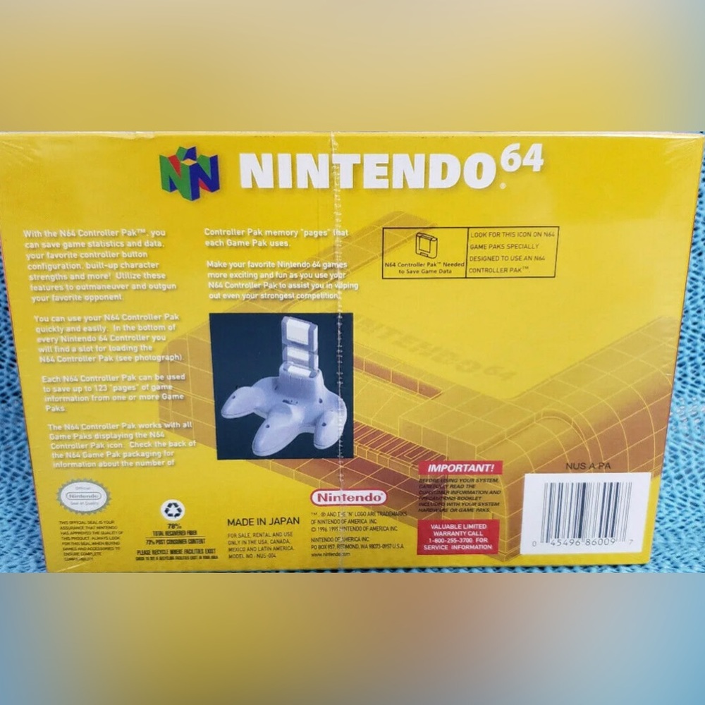 New Nintendo 64 controller pak - Picture 2 of 4